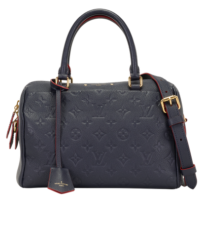 Speedy Bandouliere 25, &pound;1,500, Handbags, Navy, Leather, Front view